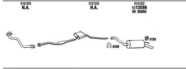 WALKER FO55241 Exhaust System
